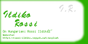 ildiko rossi business card